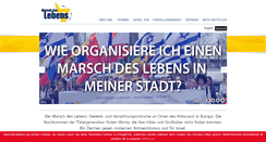 Desktop Screenshot of marschdeslebens.org