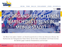 Tablet Screenshot of marschdeslebens.org
